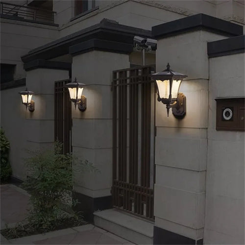 Applique murale solaire extérieur luminaire moderne LED étanche Patio cour porche balcon cour Villa allée éclairages - vue 3 sur 7