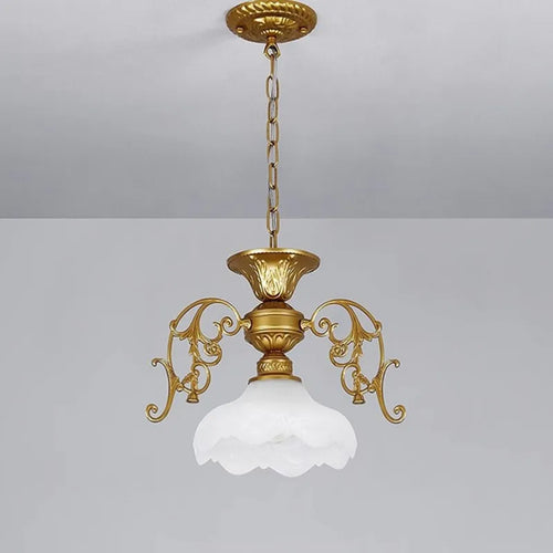 lustre rétro industriel en fer et verre créatif - vue 7 sur 13