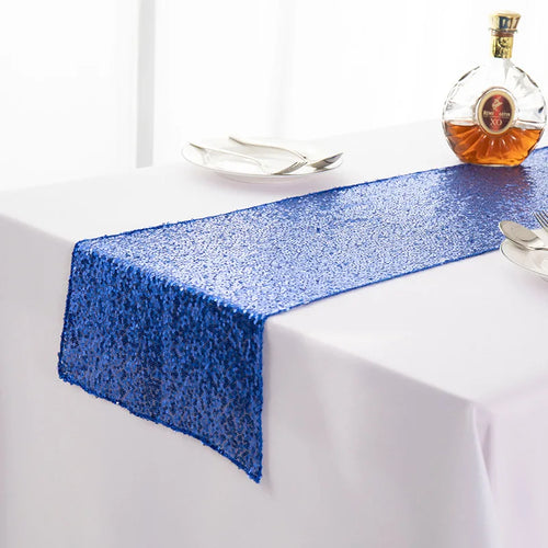 Chemin de table orange paillettes decoration fete mariage