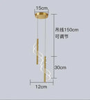 suspension led design en forme de s pour décoration intérieure élégante