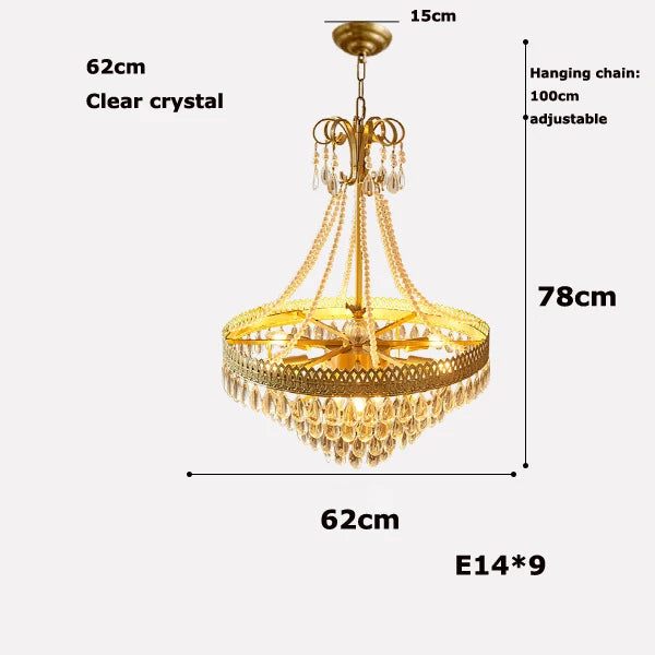 lustre à led cristal en forme de goutte d'eau 2024 pour éclairage élégant - vue 7 sur 14