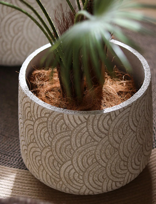moule en silicone pour pot de fleurs nordique rond - vue 6 sur 8