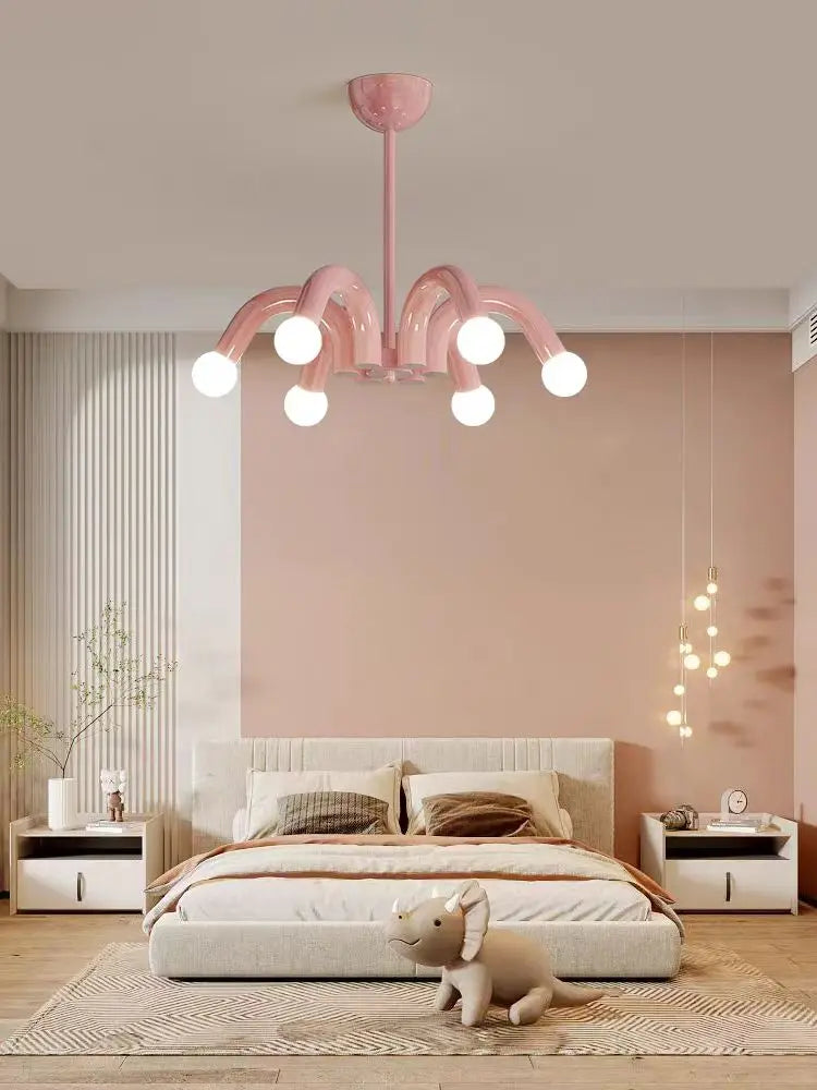 suspension moderne en métal art déco - vue 5 sur 9