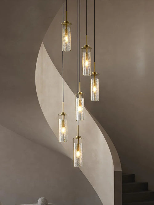 lustre en verre pour éclairage décoratif intérieur suspendu - vue 3 sur 15