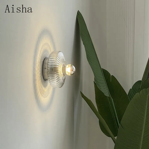 applique murale led moderne en verre minimaliste pour intérieur élégant - vue 5 sur 7