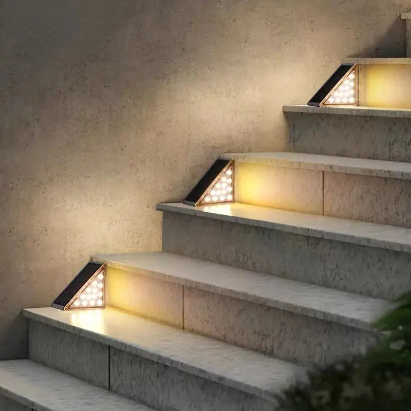 capteur solaire extérieur étanche led pour jardin et escalier - vue 3 sur 8