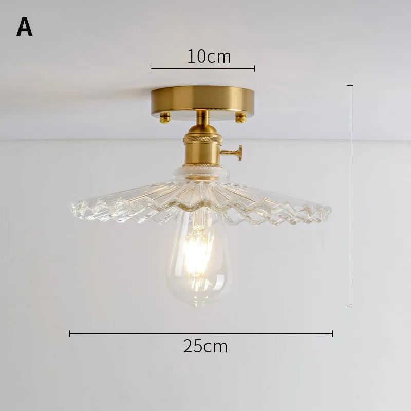 lustre vintage japonais en verre pour balcon et entrée - vue 17 sur 29