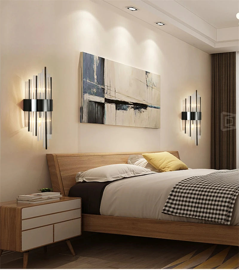 applique murale en cristal design pour éclairage moderne de la maison - vue 5 sur 21