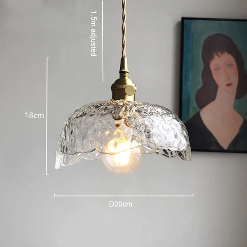 suspension en cuivre et verre pour restaurant vintage - vue 9 sur 8