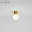 Plafonnier Led rond en forme de boule de verre