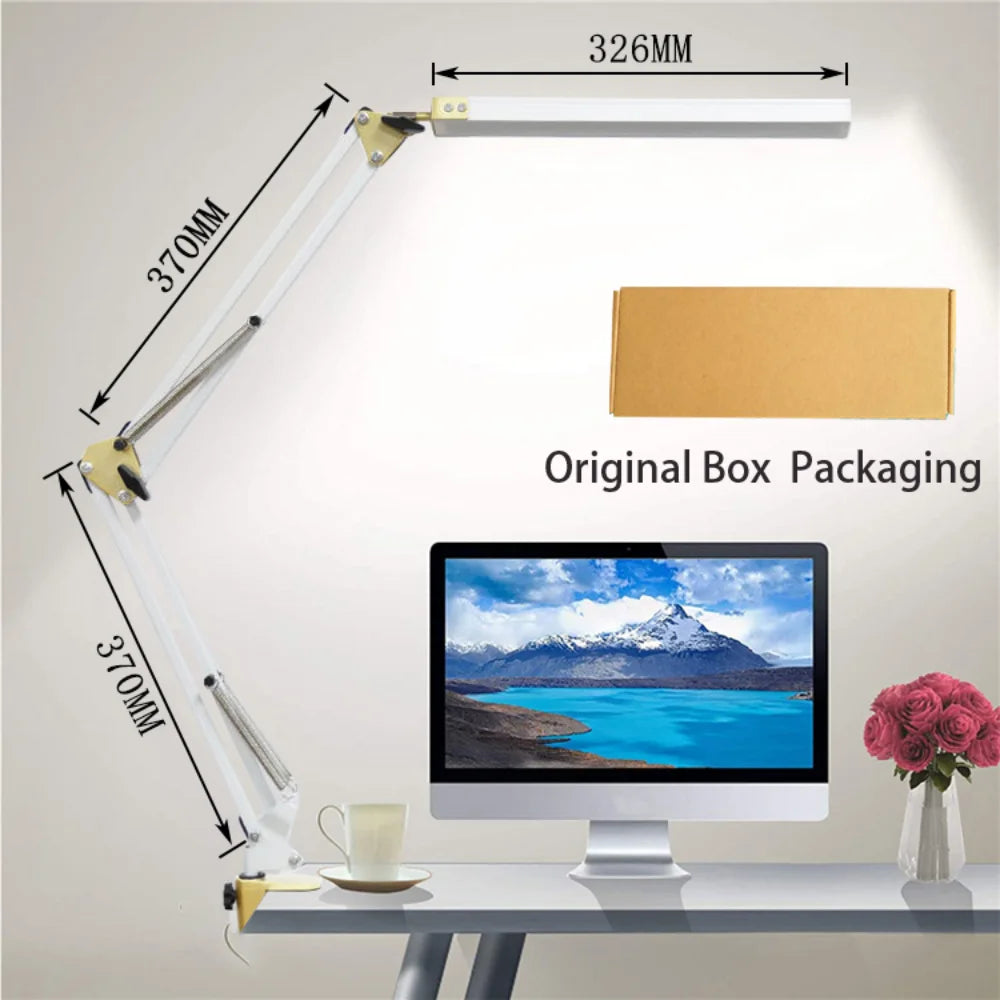 Lampe de bureau LED avec pince 10W - vue 9 sur 18