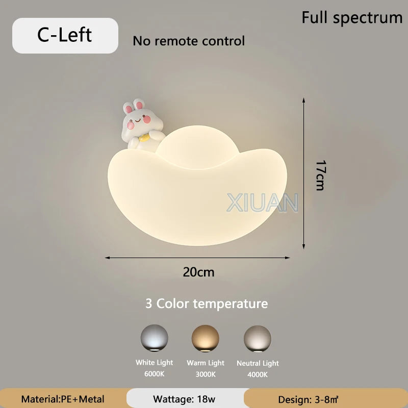 applique murale créative lingot d'or protection des yeux lion chat lapin - vue 13 sur 14