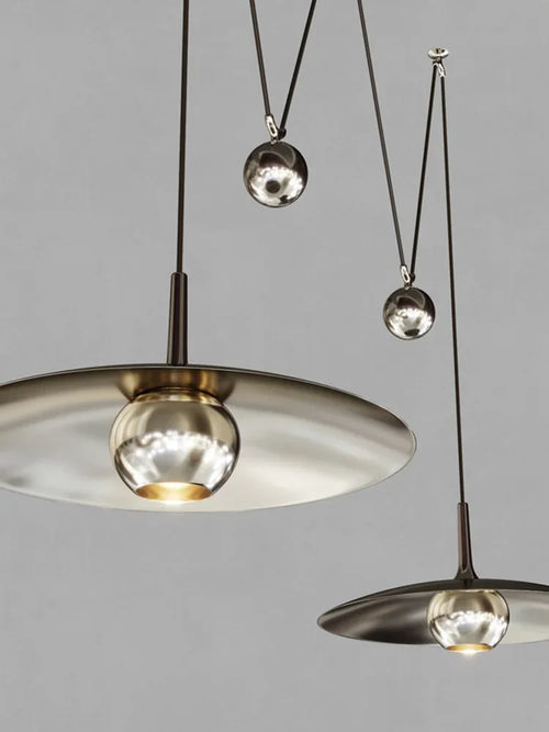 suspension spot luminaire led réglable postmoderne - vue 5 sur 14