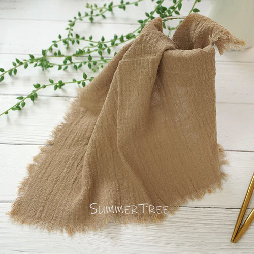 Serviette de table gaze coton lot de 12 - vue 7 sur 7
