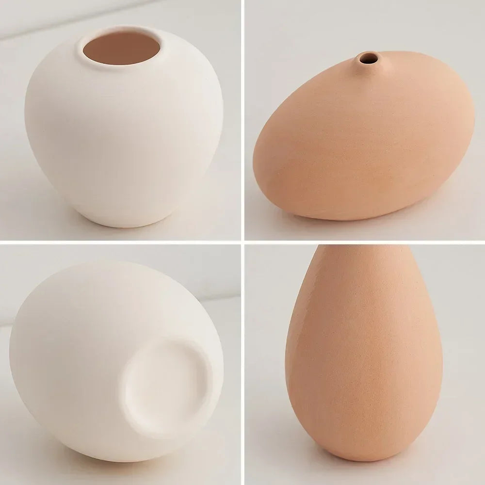 vase en céramique pour décoration florale nordique élégante - vue 6 sur 11