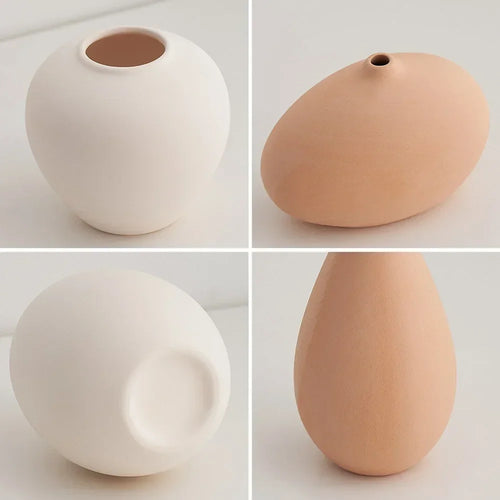 vase en céramique pour décoration florale nordique élégante - vue 7 sur 11