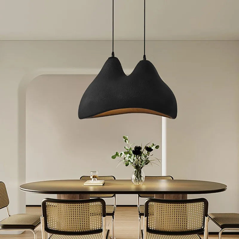 suspension Nordique Wabi Sabi E27 lumières Restaurant style crème chambre décoration de la maison LED - vue 4 sur 10