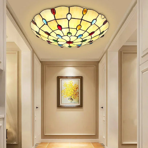 plafonnier tiffany nordique style bohème pour décoration intérieure - vue 2 sur 9