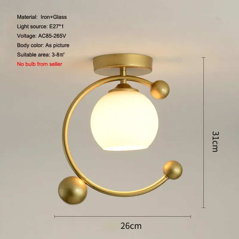 plafonnier nordique en fer style 	 avec décoration oiseau - vue 11 sur 16