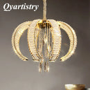 lustre de luxe en cristal pour villas haut de gamme personnalisé