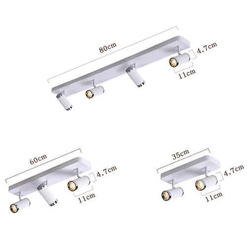 Surface Mount Cloakroom Ceiling Lamps 350 Degree Adjustable LED Spotlight Living Room Aisle Hallway Stair Ceiling Light White - vue 5 sur 14