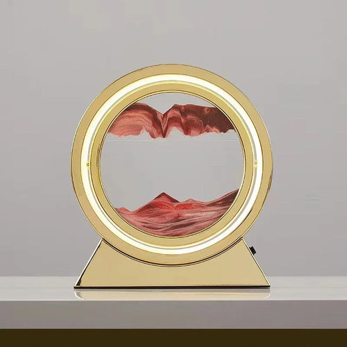 lampe de table créative avec sable mouvant 3D décoratif - vue 8 sur 24