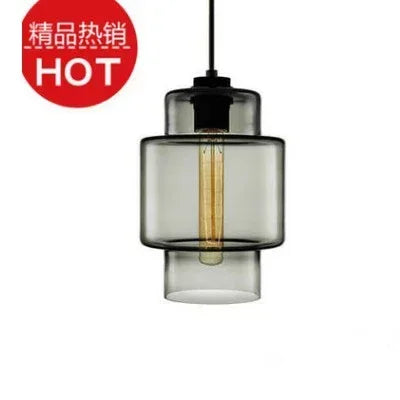 lustre suspendu moderne en verre transparent design élégant - vue 18 sur 28