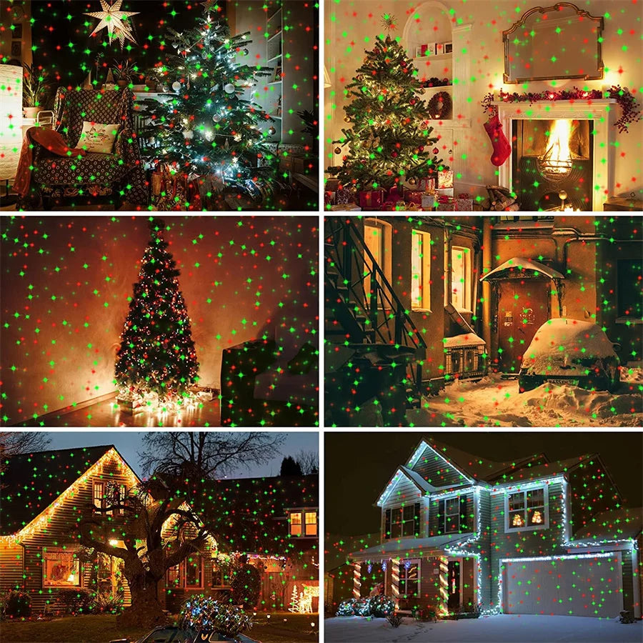 projecteur solaire lumineux pour décorations de noël extérieures - vue 4 sur 6
