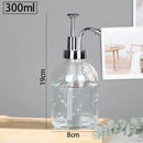 distributeur de savon en verre transparent rechargeable pour gel douche
