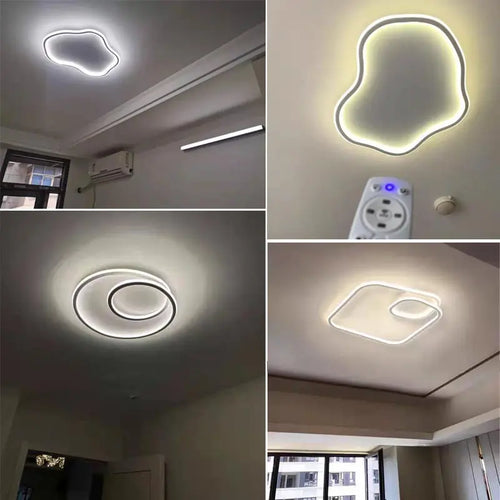 plafonnier led moderne pour éclairage intérieur décoratif - vue 4 sur 23