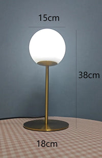 lampe de table moderne créative en verre led nordique