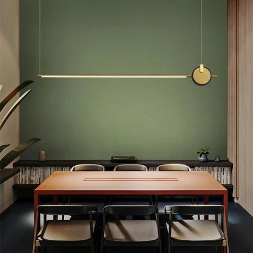 lustre moderne minimaliste en acrylique pour bureau et espace de travail - vue 5 sur 8