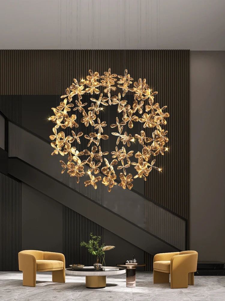Plafond moderne chambre lustre salon lumière en cristal lustre de luxe circulaire restaurant led luminaire - vue 4 sur 10