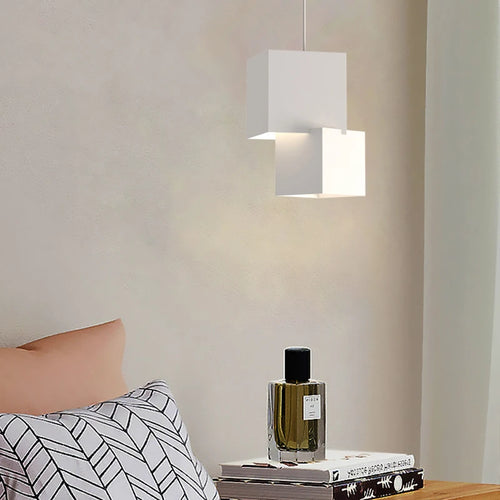suspension moderne simple avec éclairage créatif led - vue 6 sur 11