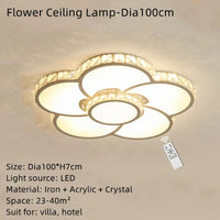 plafonnier led design moderne simple éclairage décoratif fleur chaude romantique