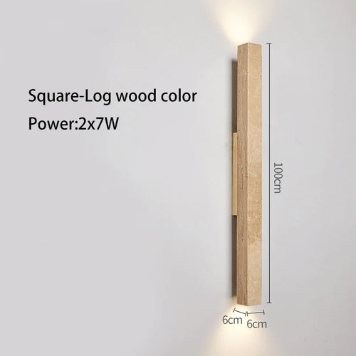 Applique murale longue Led en pierre - vue 18 sur 21