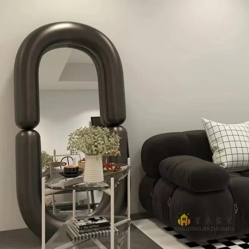 miroir mural ovale décoratif style nordique pour chambre - vue 6 sur 15