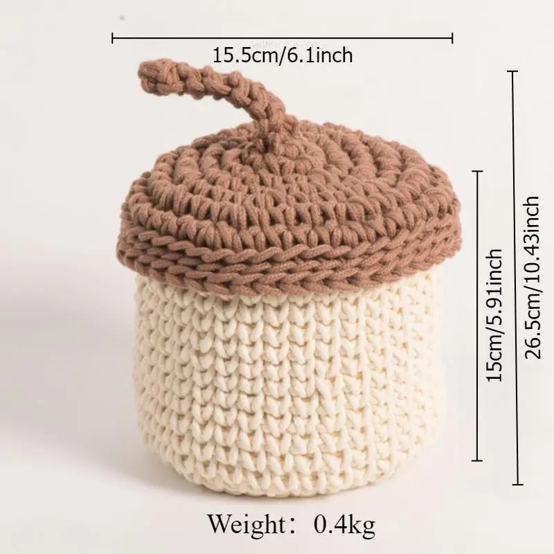 panier de rangement en corde de coton pour plantes et décorations - vue 9 sur 9