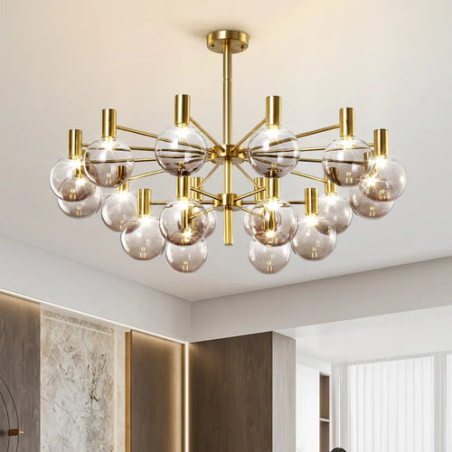 suspension led moderne vintage pour cuisine et salon - vue 2 sur 18