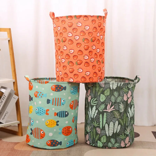 panier à linge pliable en lin étanche grande capacité de rangement - vue 5 sur 21