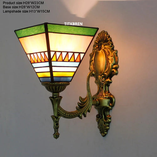 applique murale baroque en verre teinté à fleurs turques - vue 15 sur 18