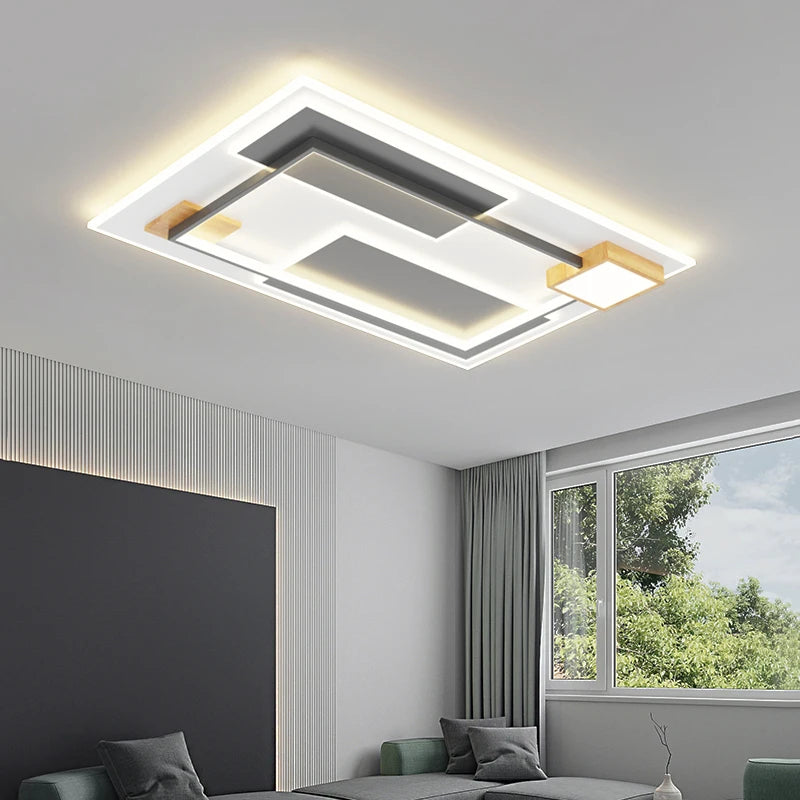 plafonnier led rectangulaire minimaliste nouvelle collection 2022 - vue 4 sur 11