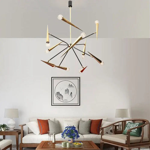 suspension nordique design industriel éclairage moderne pour intérieur - vue 2 sur 9