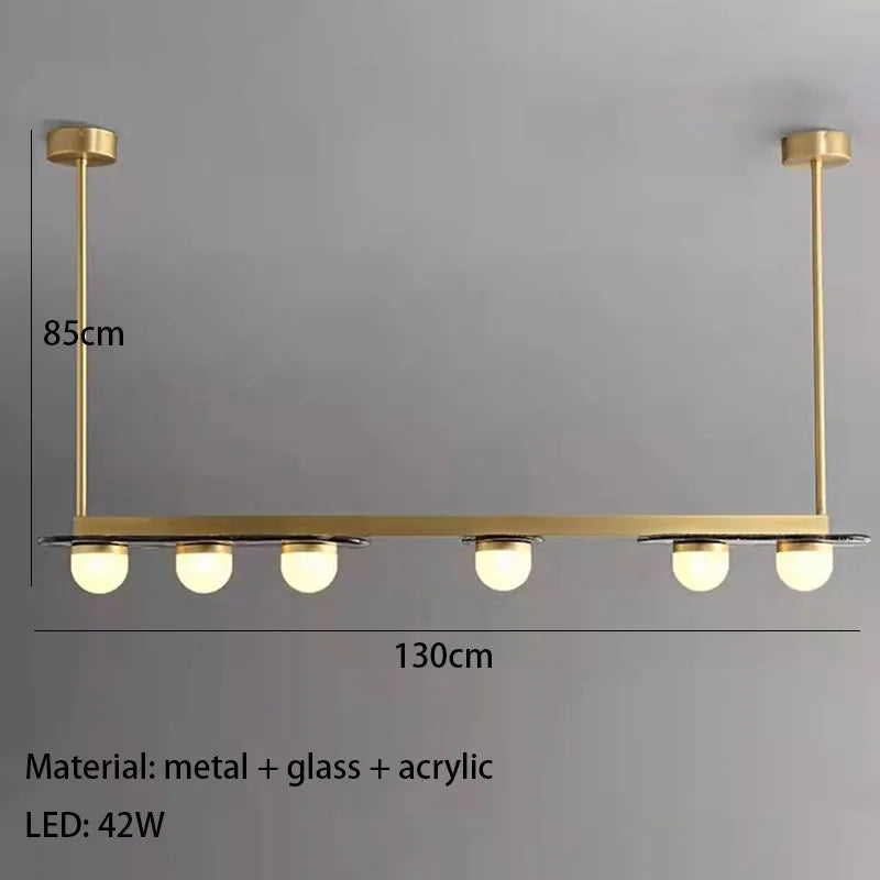 lustre led art déco style 	 suspension - vue 8 sur 8
