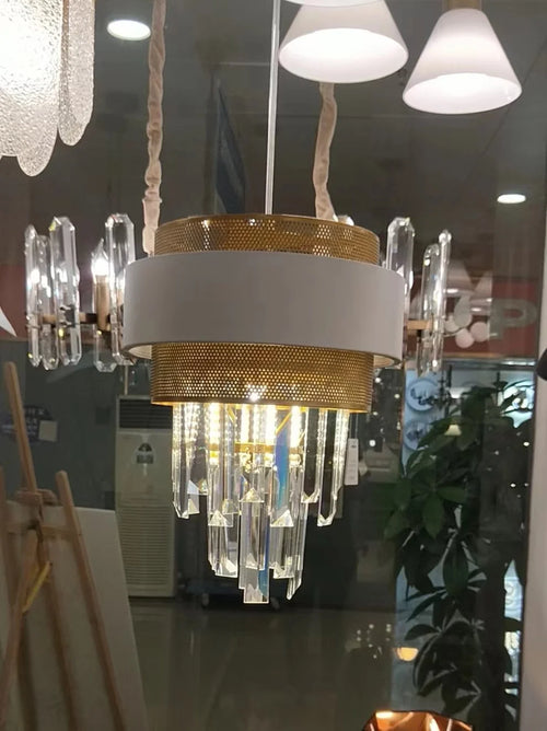 lustre en cristal de luxe design postmoderne pour intérieur élégant - vue 7 sur 7