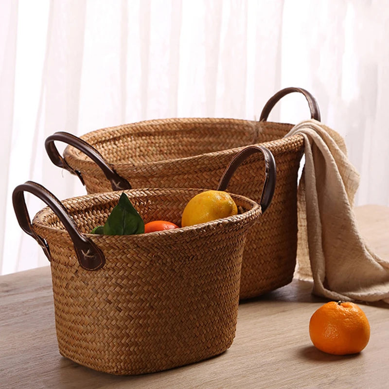 panier en osier pour rangement et décoration polyvalente - vue 6 sur 8