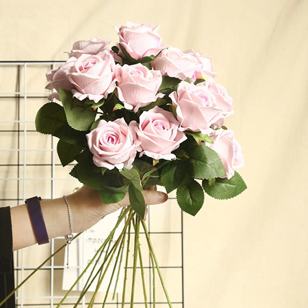 fleur artificielle en flanelle pour décoration intérieure et mariage - vue 4 sur 15