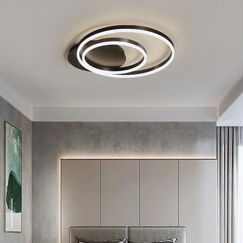 plafonnier led moderne style industriel pour décoration intérieure - vue 4 sur 12