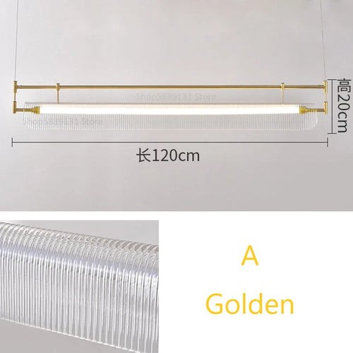 suspension minimalistes italiennes en acrylique led modernes - vue 17 sur 18