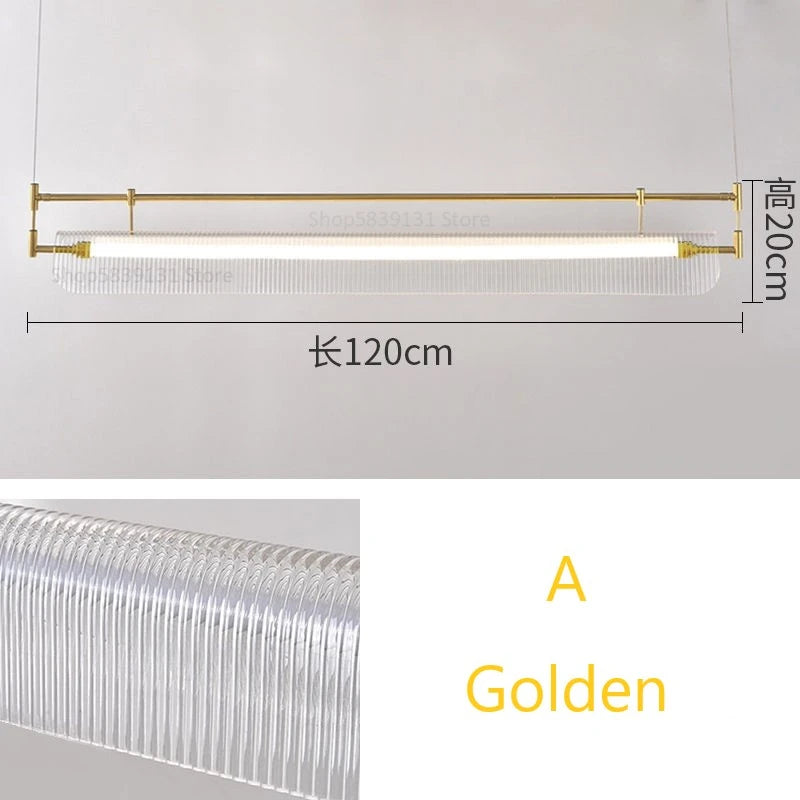 suspension minimalistes italiennes en acrylique led modernes - vue 16 sur 18